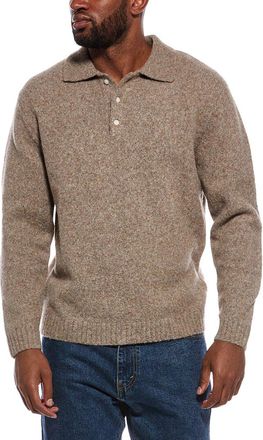 The Normal Brand Homebound Wool-Blend Polo Sweater
