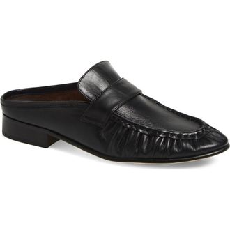 Tony Bianco Glacier Loafer Mule in Black Venice at Nordstrom, Size 6.5