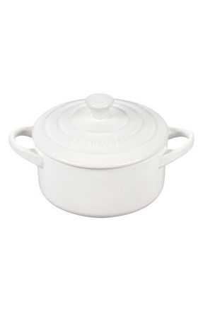 LE CREUSET Mini Round Cocotte in White at Nordstrom, Size 14 Oz