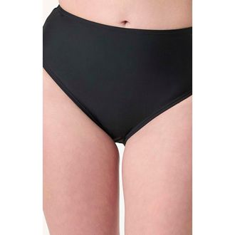 Unique Vintage High Leg Daphne Swim Bottoms in Black at Nordstrom, Size X-Large