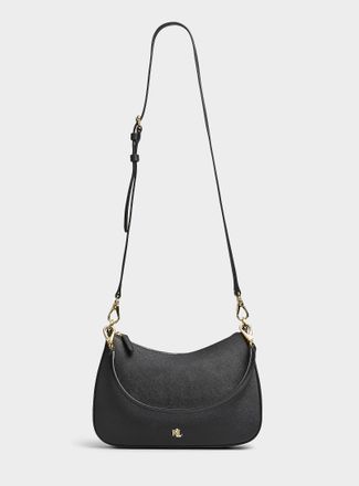 Lauren Ralph Lauren Womens Danni gold logo leather crossbody bag
