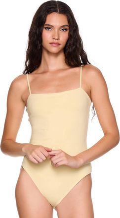 Susana Monaco String Bodysuit In Whipped Cream