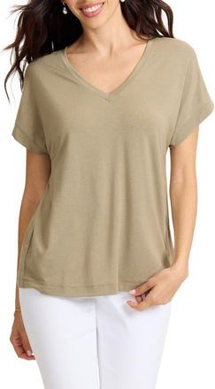 Tommy Bahama Kauai V-Neck T-Shirt in Sea Clay at Nordstrom, Size X-Large