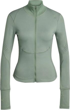 adidas by Stella McCartney Giacca traforata con zip - Verde