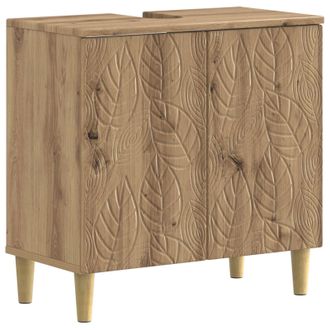 vidaXL Armadio Per Lavabo Da Bagno Delft Rovere Artigianale Vidaxl