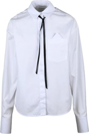 Sportmax Overhemden, Dames, Wit, S, Katoen, Gesso Shirt