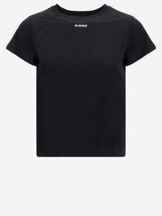 Pinko Pinko Basic Baumwoll-T-Shirt mit Logo