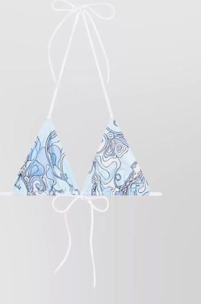 Pucci triangle bikini top halter neck print