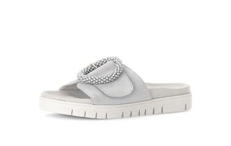 Gabor Womens Mules, Womens Slippers, Light Grey 18, 7 UK