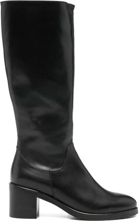 Paola Parisi Roma Stivali in pelle al ginocchio 60mm - Nero