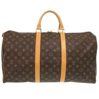 Louis Vuitton Vintage Weekend Bags, unisex, Brown, ONE SIZE, Pre-owned Weekend Bag
