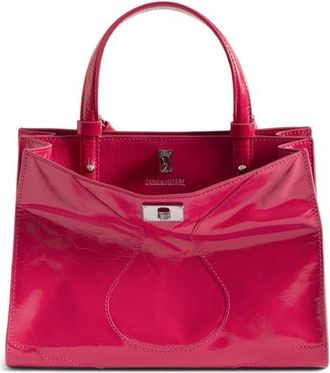 Zadig&Voltaire Jack Patent Leather Shoulder Bag in Podium at Nordstrom
