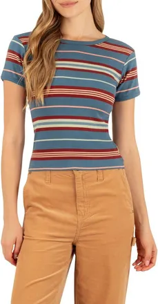 Hurley Just a Girl Fitted T-Shirt in Oceanview at Nordstrom, Size X-Small