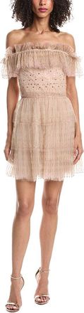 Valentino Tulle Silk-Blend Mini Dress