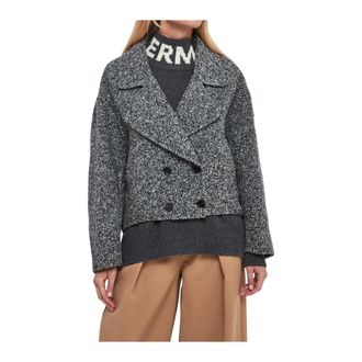 Ermanno Scervino Cappotto corto doppiopetto - female - Ermanno Scervino - Blazers - Gray - 2XS - Jackets