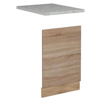 Vicco Frontal Para Lavavajillas R-line, Sonoma, 45 Cm, Et M&aacute;rmol