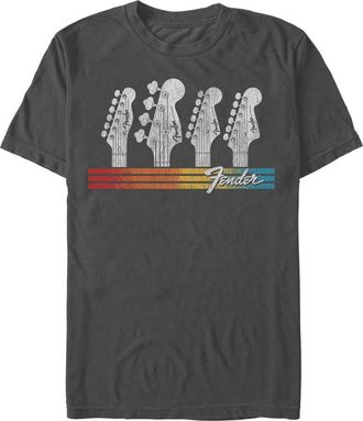 Fender Mens Fender Guitar Headstocks Graphic T-Shirt in Charcoal at Nordstrom, Size Xxx-Large
