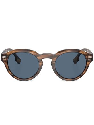 Burberry Sunglasses Zonnebril met logoprint - Bruin