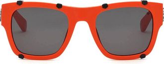 Philipp Plein Square Full Rim Sunglasses - Orange