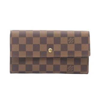 Louis Vuitton Pre-owned Portafoglio Lungo Damier (tri-fold) - - Pre-owned - Donna - Marrone - ONE SIZE