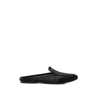 Forte_Forte Sabot loafers van ponyhaar - Dames - Slip ons - Zwart - 40 EU - Leer - Schoenen