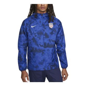 Nike USA Team Soccer Windbreaker Jacket Blue DN1084-452