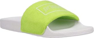Prince Mens Prince Palms Sandals Green White Round Toe Slip-On Slide HTAT189