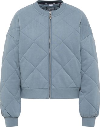 Dreimaster Dreimaster Gewatteerde sweatjas Dames Grijs-blauw