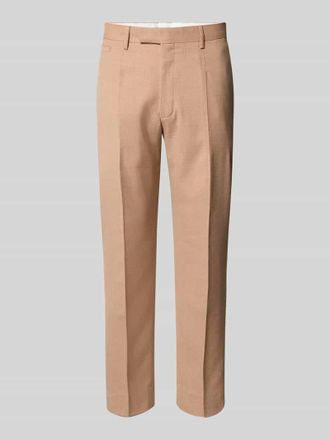Strellson Slim Fit Anzughose mit B&uuml;gelfalten Modell Kynd in Rostrot, Gr&ouml;&szlig;e 46