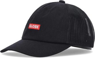 Globe Caps, unisex, Black, Size: ONE SIZE Black Trucker Cap with Curved Visor