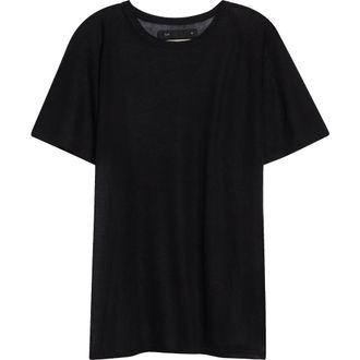 Frenckenberger Raglan Sleeve T-Shirt in Black at Nordstrom, Size X-Large