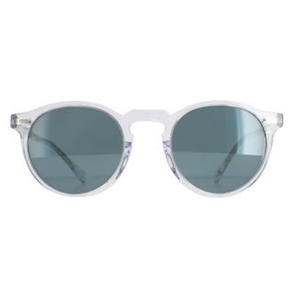 Oliver Peoples Round Mens Crystal Indigo Photocromic Gregory Peck OV5217S - Transparent - One Size