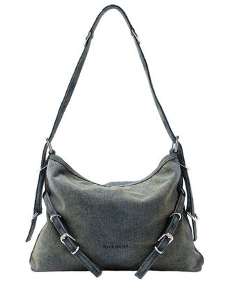 Givenchy Blue Denim Voyou Medium Shoulder Bag (Authentic Pre-Loved)