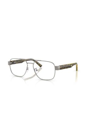 Ferrari 57mm Rectangle optical glasses in Grey at Nordstrom