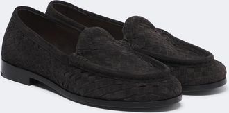 Bottega Veneta Mocasines de ante Intrecciato