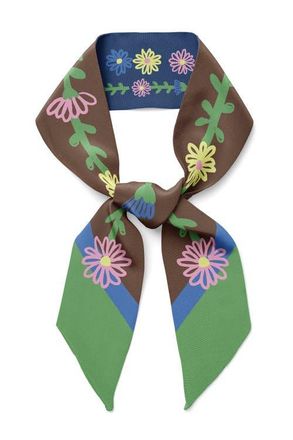 Centinelle Tiny Flowers Twilly Ribbon Scarf in Multicolor at Nordstrom