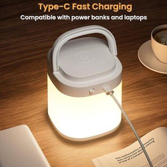 OEM Luz Nocturna T&aacute;ctil Para La Habitaci&oacute;n Del Beb&eacute;, Peque&ntilde;a Luz Inal&aacute;mbrica Regulable Y Port&aacute;til, Luz Nocturna Recargable A Pilas, Dormitorio Y Ba&ntilde;o