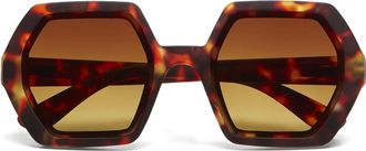 Okkia Womens Emma Sunglasses, Classic Havana, One size