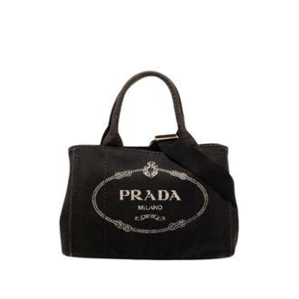 Prada Pre-owned Tote Bags, female, Black, Size: ONE SIZE Pre-owned Vintage Tote Bag
