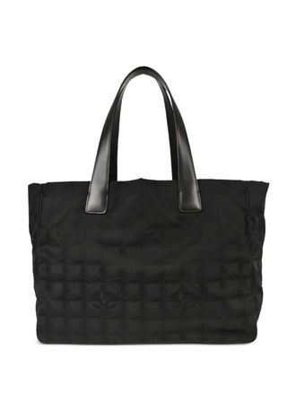 Chanel 2005 Jacquard Travel Line tote bag - Black