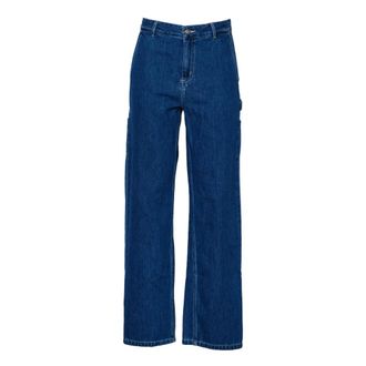 Carhartt Work in Progress Carhartt Wip, Straight Jeans, female, Blue, Size: W25 Pierce Pant Straight