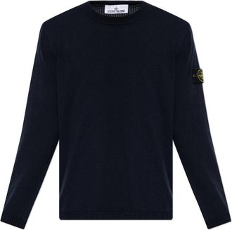 Stone Island Crew Neck Sweater - Heren - Ronde hals truien - Blauw - XL - Katoen - Truien & Vesten