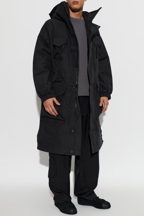 Yohji Yamamoto Hooded Insulated Jacket, Mens, Black