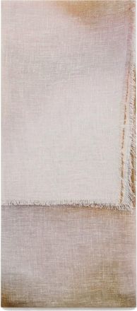Mango Ombr&eacute; Effect Linen Scarf in Pink at Nordstrom