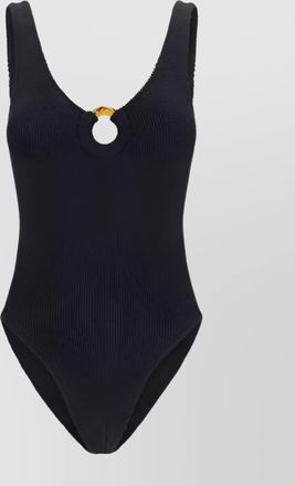 Hunza G circular cut-out high-cut swimsuit