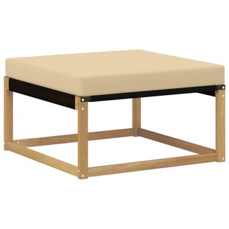 vidaXL Reposapi&eacute;s De Exterior Madera Maciza De Acacia Y Textileno Vidaxl
