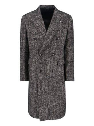 Tagliatore Pino Lerario Double-Breasted Coat Black