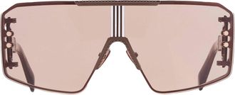 Balmain LE MASQUE Brown Shield Unisex Sunglasses BPS-146E BRN-BRN 147