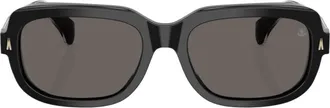 Moncler Suntrap Dark Grey Square Unisex Sunglasses ME6008 300187 55