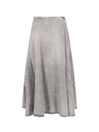 Diesel Womens Skirts Grey Organic Cotton